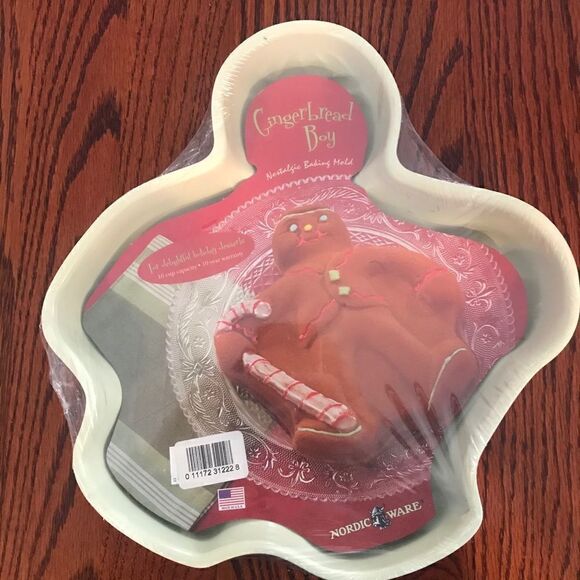 Nordicware Gingerbread Boy Baking Pan Mold New - Picture 1 of 3